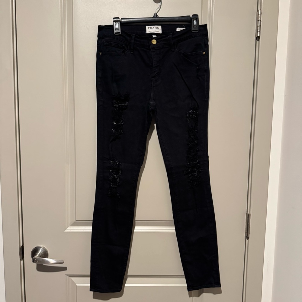 Frame Denim Women's Black Skinny Jeans